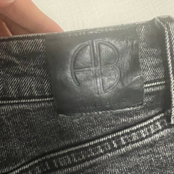 Anine Bing Frida Jeans in Charcoal - Size 25 - Picture 3 of 5